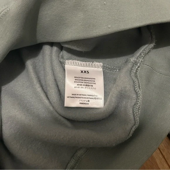 Essentials Pullover Hoodie in Dusty Blue-Grey - Picture 5 of 5